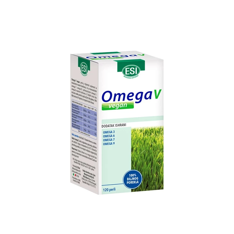 OMEGACTIVE  vegan omega 3, 6, 7, 9 - 120 kapsula  ESI